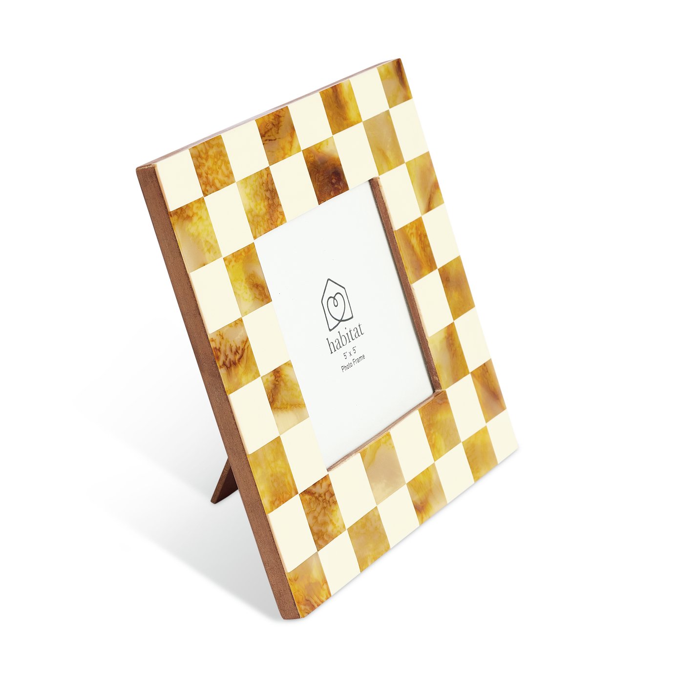 Checkered Resin Picture Frame - 5x5
