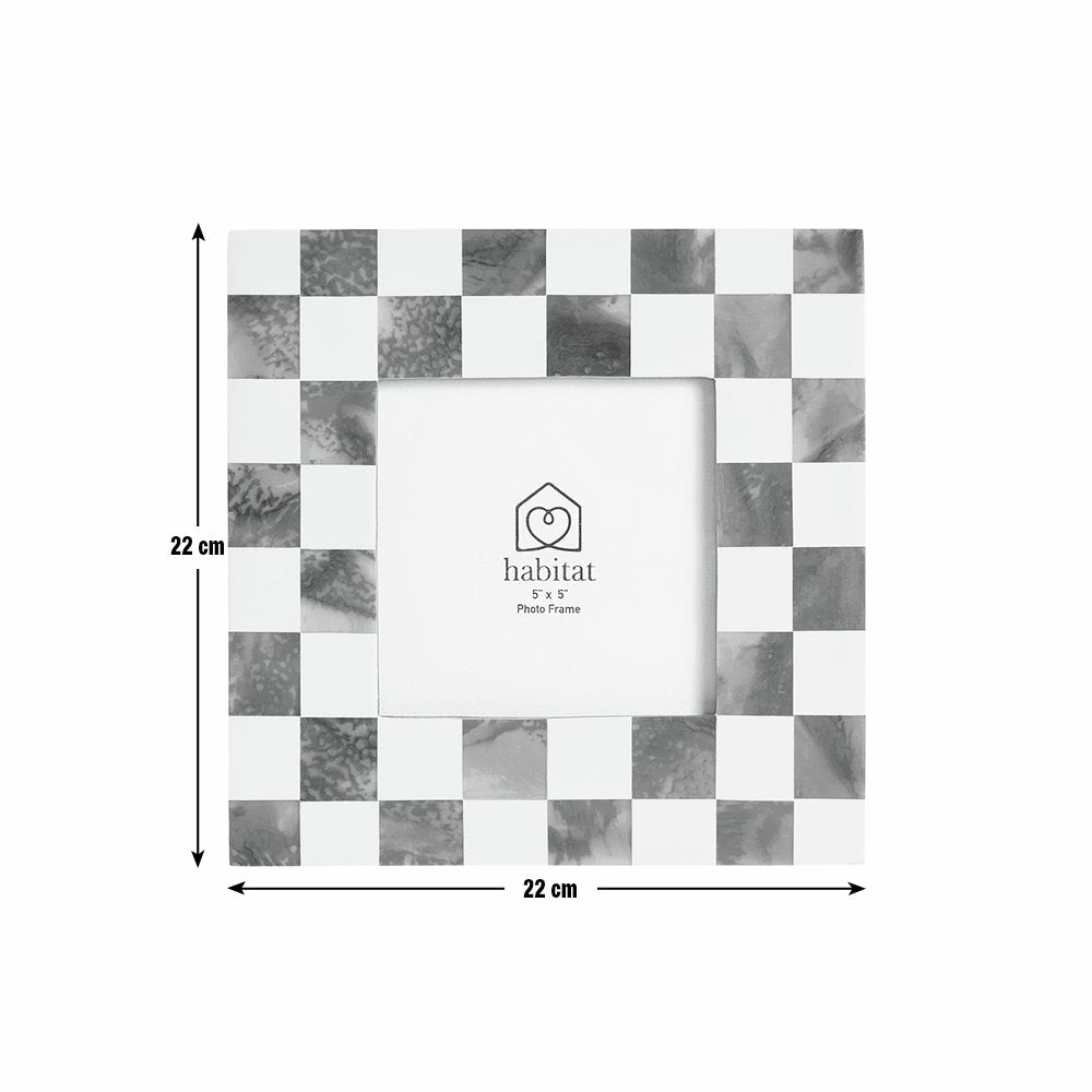 Checkered Resin Picture Frame - 5x5