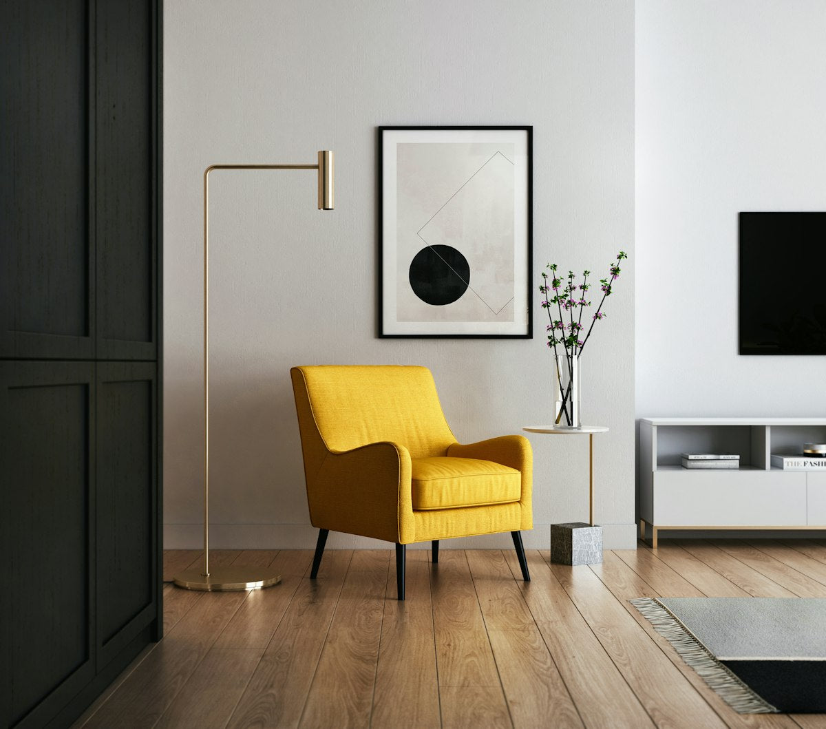 Oak-effect coffee table