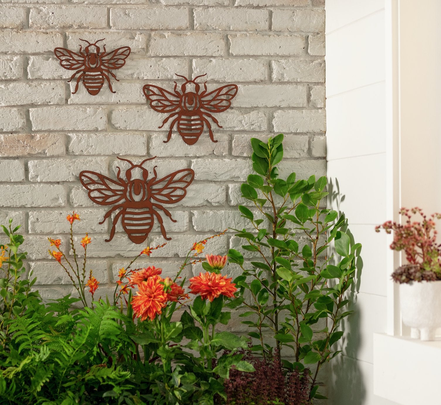 Bee Metal Garden Wall Art