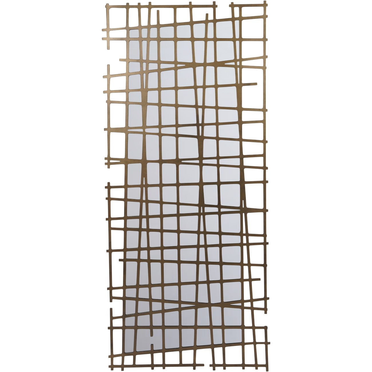 Leonardo Wall Decor Mirror Brass Finish
