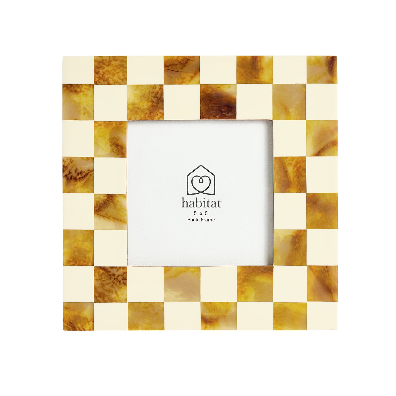Checkered Resin Picture Frame - 5x5