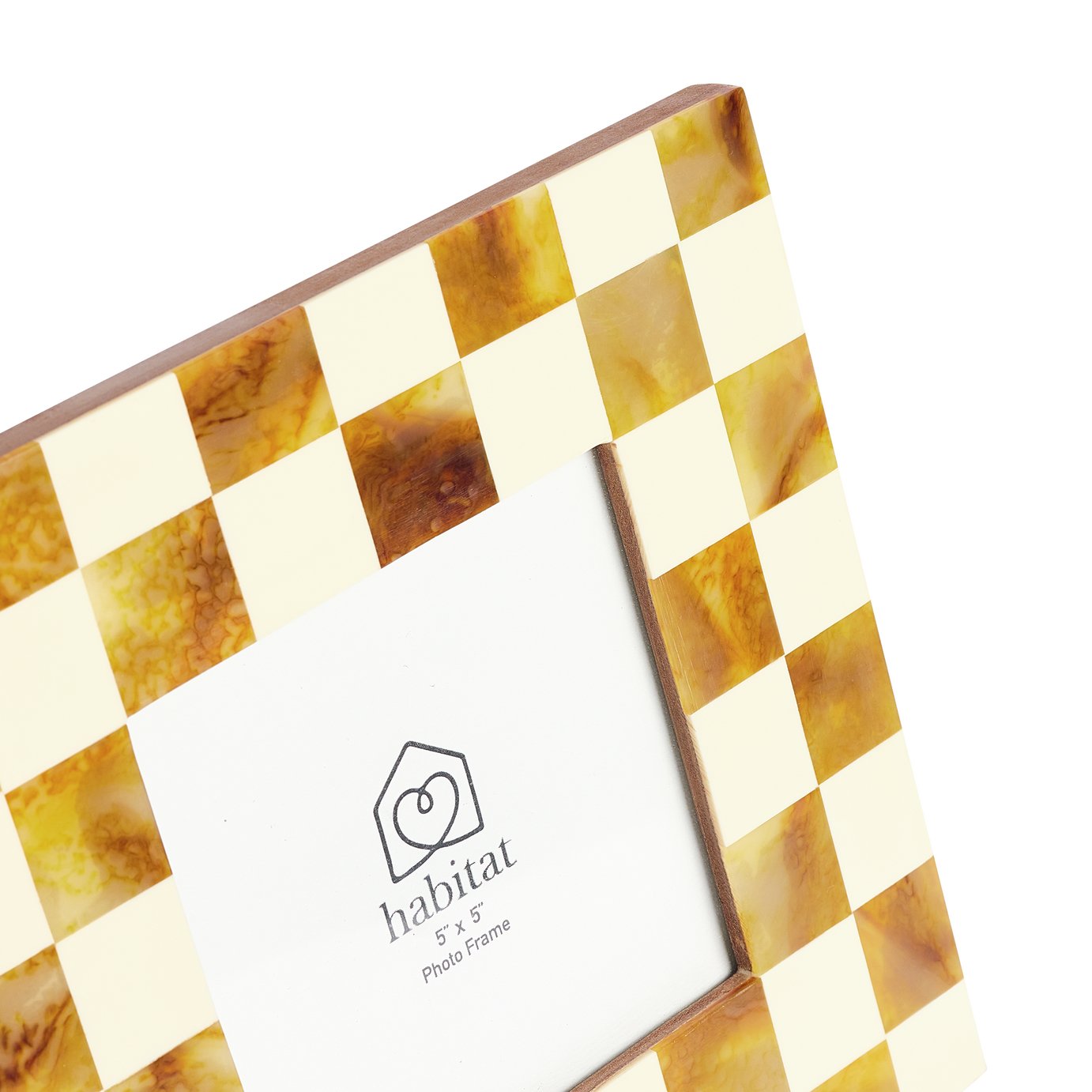 Checkered Resin Picture Frame - 5x5